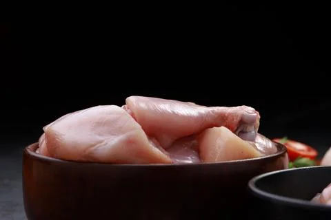 Raw chicken cuts combo Stock Photos