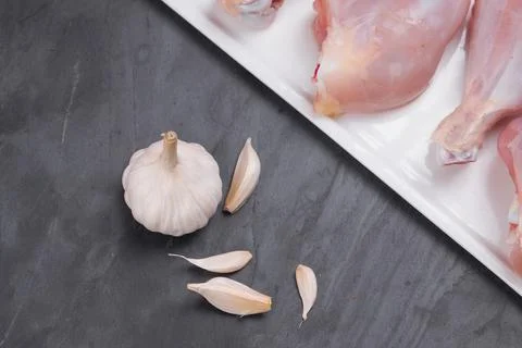 Raw chicken drum stick Stock Photos