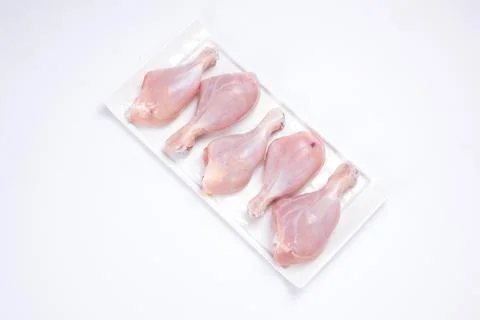 Raw chicken drum stick Stock Photos