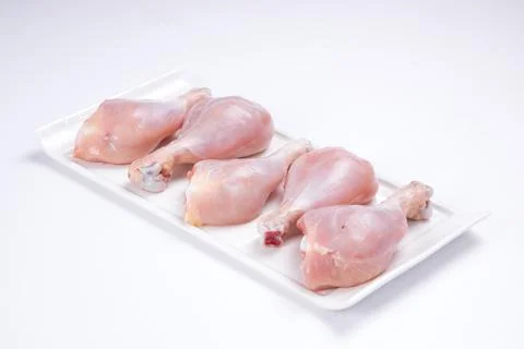 Raw chicken drum stick Stock Photos