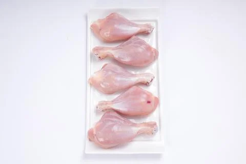 Raw chicken drum stick Stock Photos