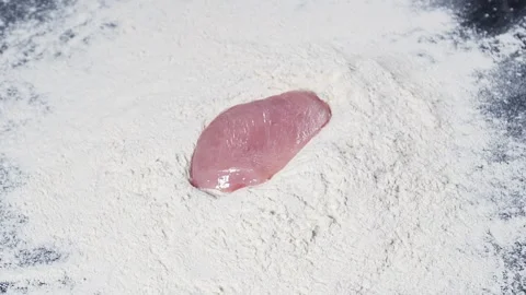 Raw chicken fillet. Stock Footage 140182497