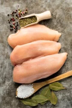 Raw chicken fillet Stock Photos
