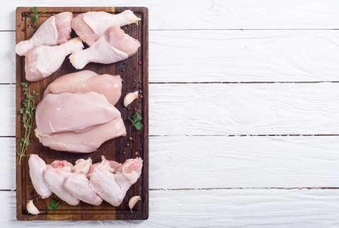 Raw chicken meat Stock Photos