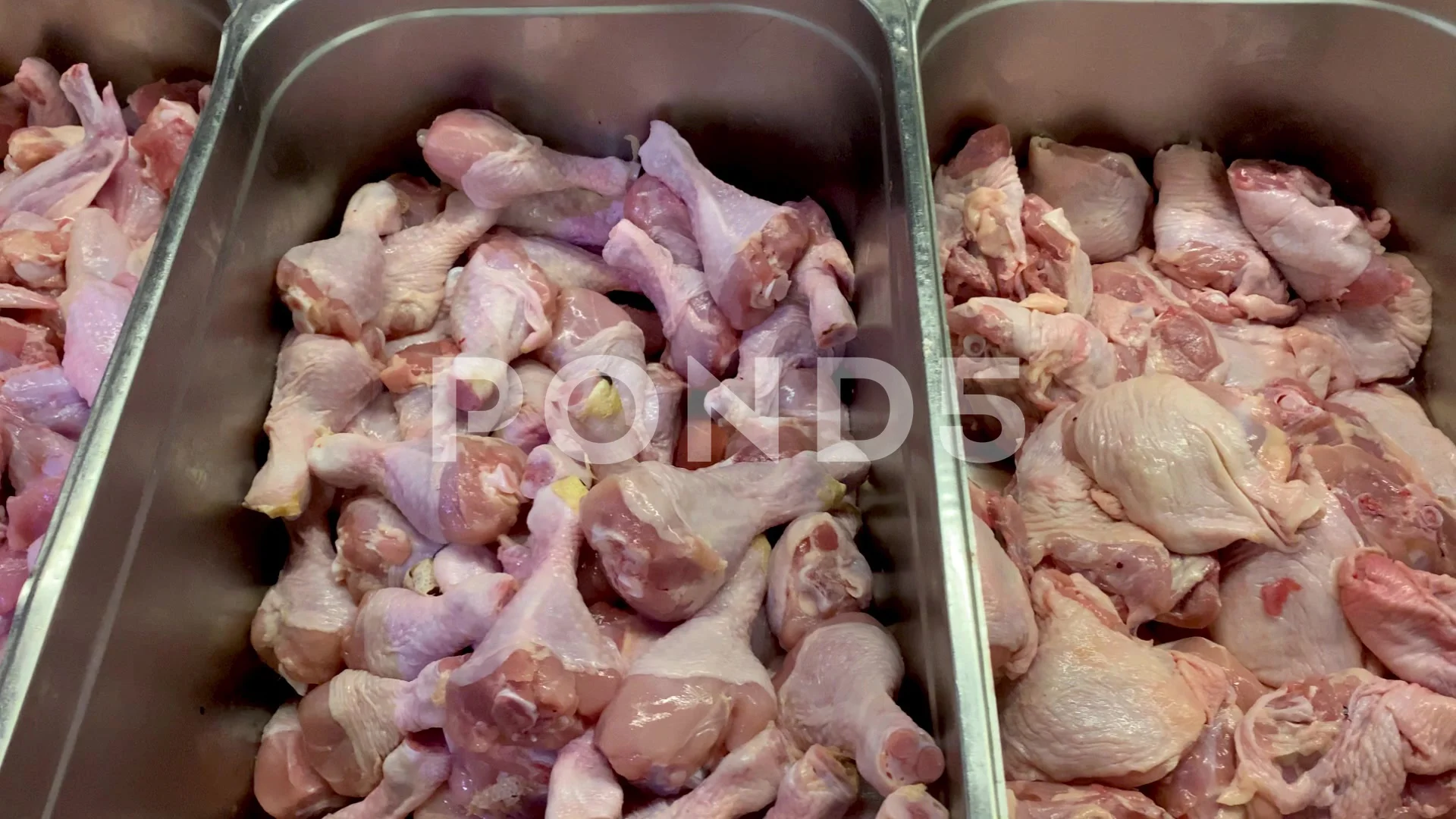 raw chicken parts