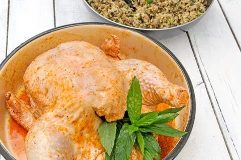 Raw chicken Stock Photos