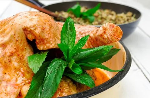 Raw chicken Stock Photos