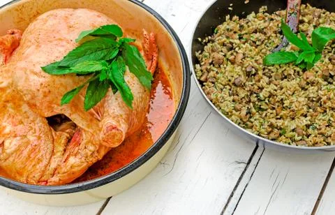 Raw chicken Stock Photos