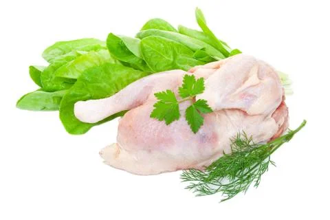Raw chicken Stock Photos