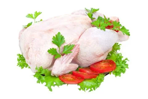Raw chicken Stock Photos