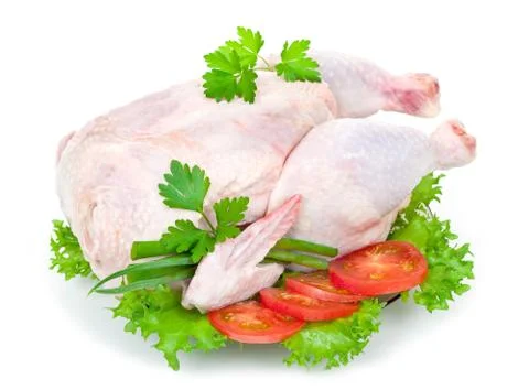 Raw chicken Stock Photos