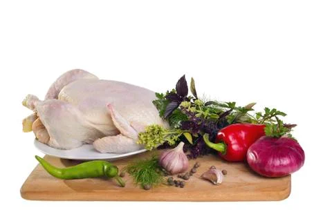 Raw chicken Stock Photos