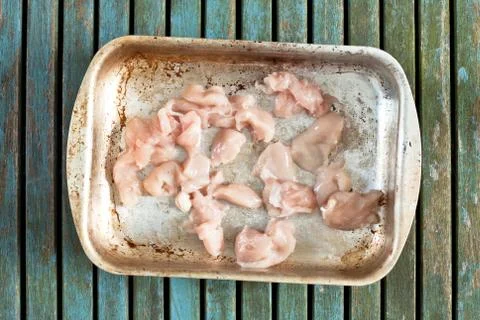 Raw chicken Stock Photos