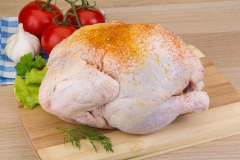 Raw chicken Stock Photos