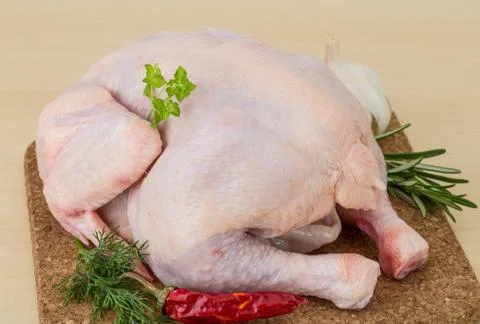 Raw chicken Stock Photos