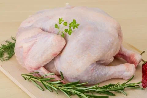 Raw chicken Stock Photos