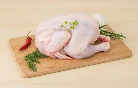 Raw chicken Stock Photos