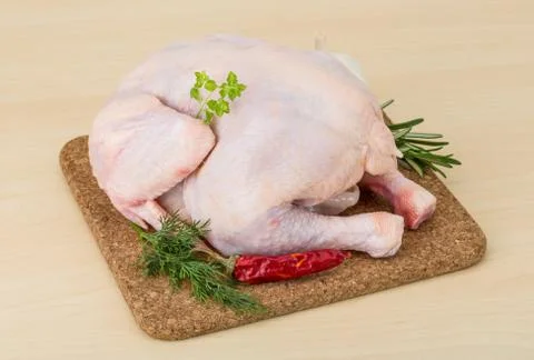 Raw chicken Stock Photos