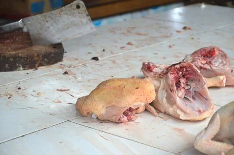 Raw chicken 库存照片