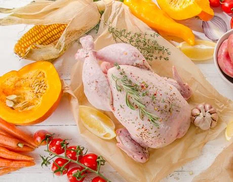 Raw chicken Stock Photos