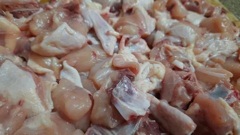 Raw Chicken Pieces Stock Photos