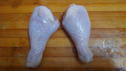 Raw Chicken Thighs Stock Photos