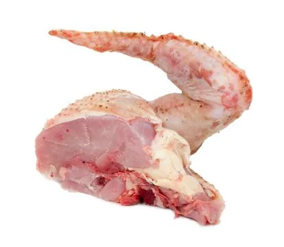 Raw chicken wing Stock Photos