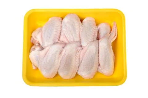 Raw chicken wings Stock Photos