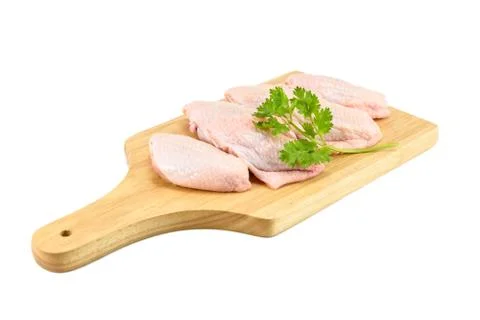Raw chicken wings Stock Photos