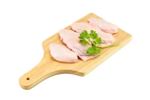 Raw chicken wings Stock Photos