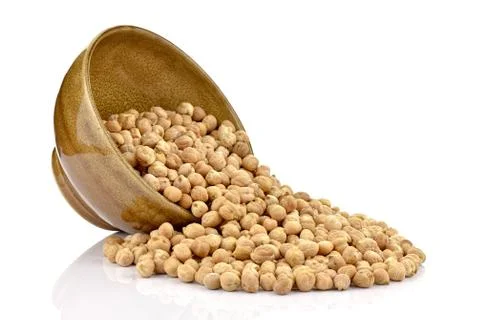 Raw chickpeas Stock Photos