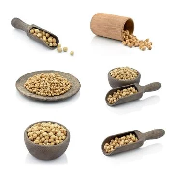 Raw chickpeas Stock Photos