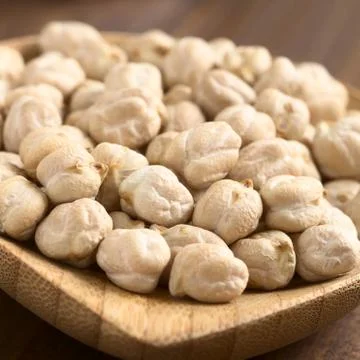 Raw Chickpeas Stock Photos