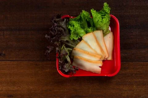 Raw chinese fish cake Stock Photos