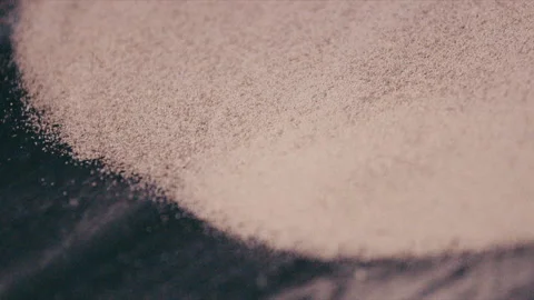 Raw Clay Materials Moving on Conveyor Belt in Ceramic Tile Factory Slow Motion Stock Footage 167136429