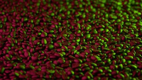 Raw coffee beans Stock Illustration