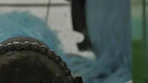 Raw Colored wool ready to be processed for the Harris Tweed 스톡 동영상 109072375