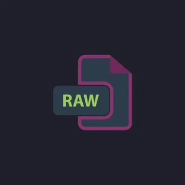 RAW computer symbol Stock Illustration
