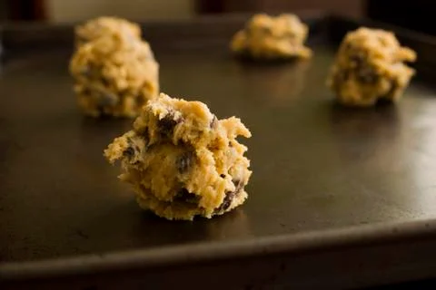 Raw Cookie Dough Stock Photos