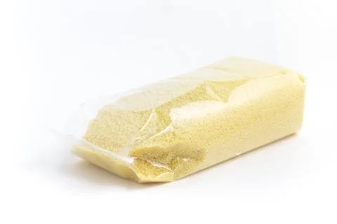 Raw Couscous in a package Stock Photos