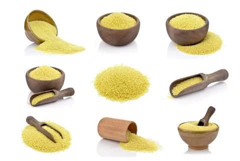 Raw couscous Stock Photos