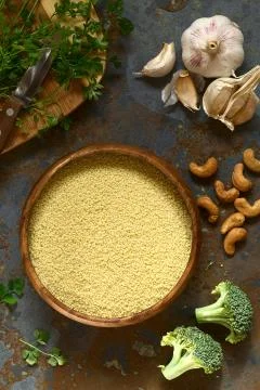 Raw Couscous Stock Photos