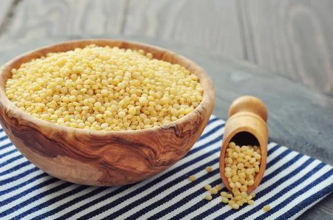Raw couscous Stock Photos