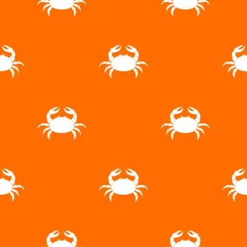 Raw crab pattern seamless Illustrazione stock