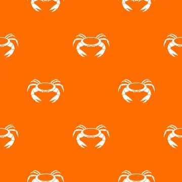 Raw crab pattern seamless Illustrazione stock
