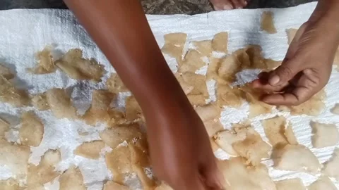 Raw cracker materials Stock Footage 323914375