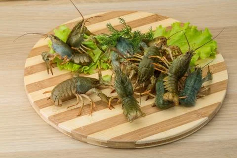 Raw Crayfish Foto stock