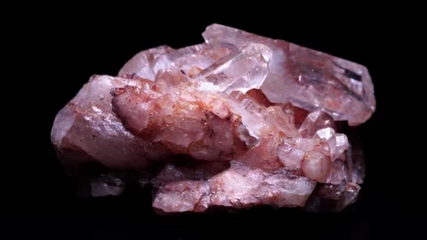 Raw crystal quartz, selective focus, found in the river, Caribbean water. C.. Stock Footage 302655636