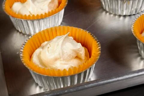 Raw cupcake Foto stock