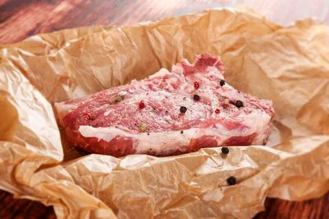 Raw cutlet. Stock Photos